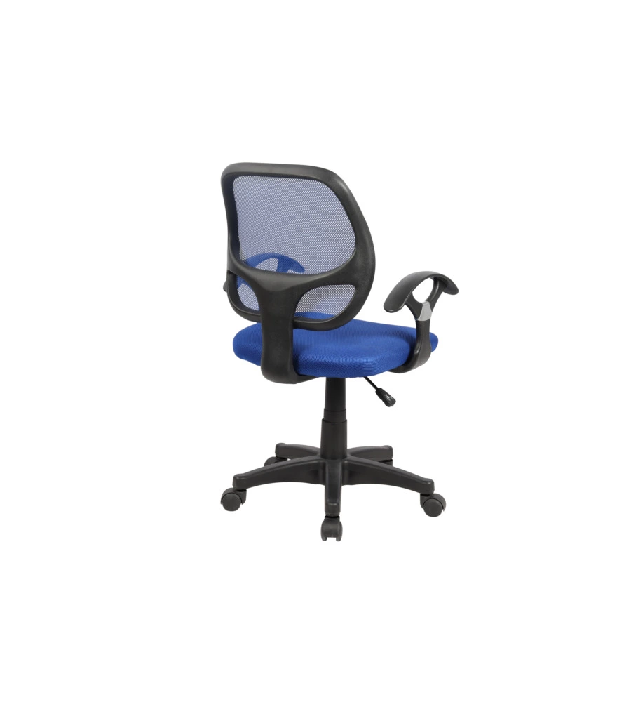 SEDIA DA UFFICIO BLU "SMART2" CON BRACCIOLI, 57X56X88-100 CM